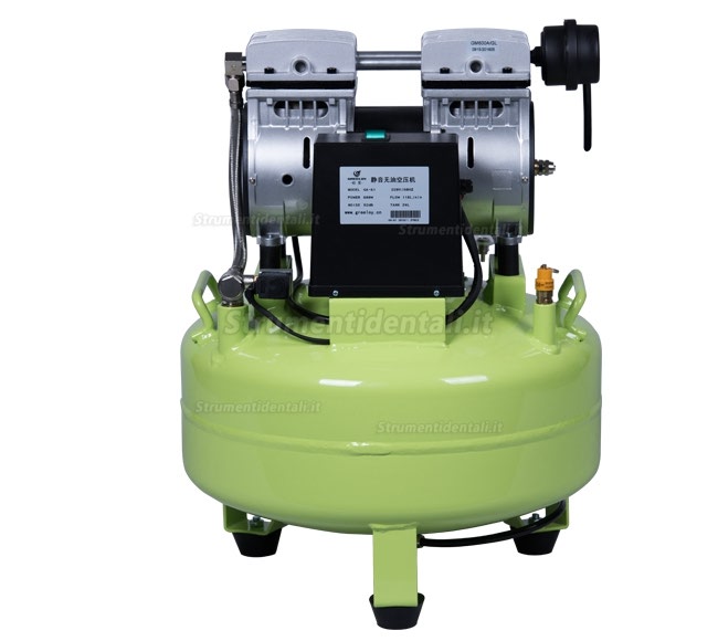 Greeloy® GA-61 24 litri compressore silenziato odontoiatrico senza olio